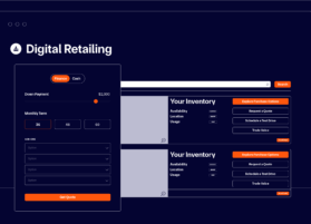 Graphic representation of vehicle listings and financing