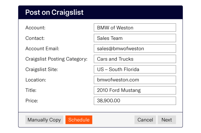 Save time with quick manual posting. 
