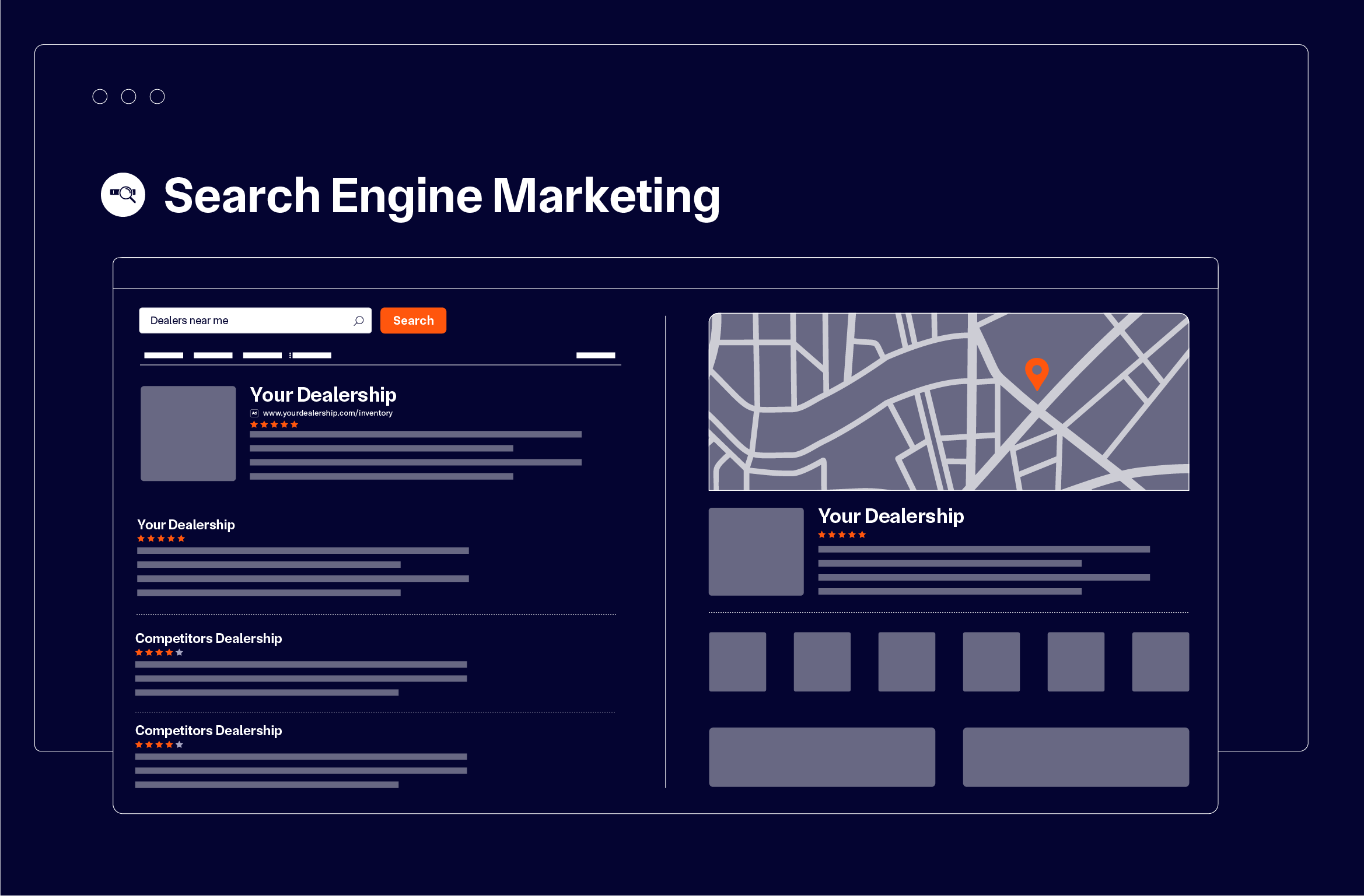 graphic depiction of search engine marketing